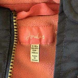 Joules Girls 9-10y Lined Navy RainCoat Jacket